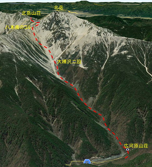 北岳、間ノ岳登山