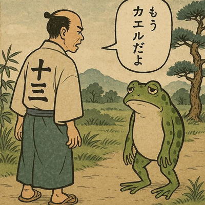 十二支の由来　カエル