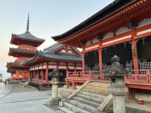 清水寺の三重塔　田村堂　朝倉堂