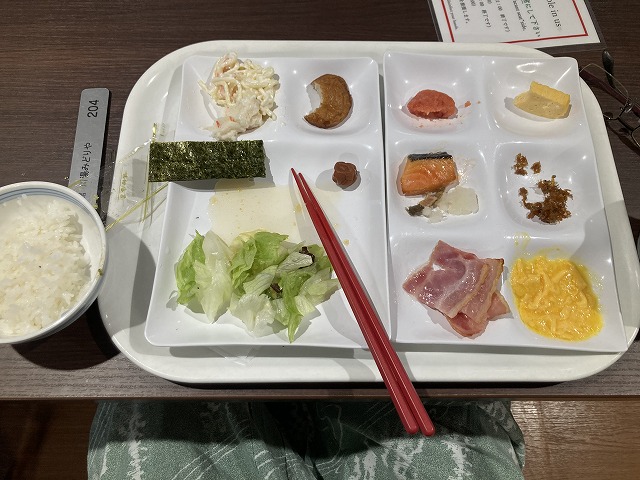 山水館川湯みどりや　朝食バイキング