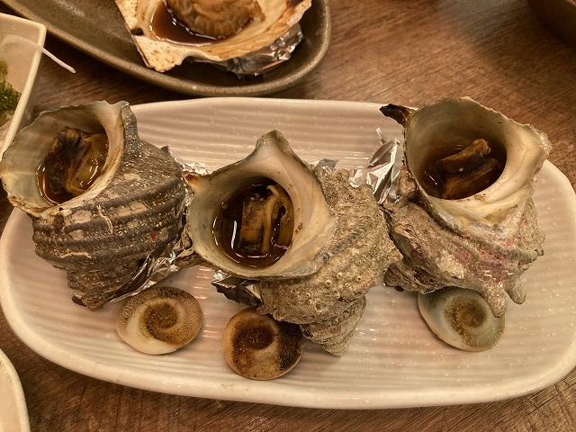 海鮮居酒屋 牡蠣小屋　サザエ